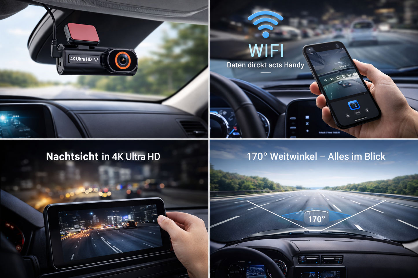 4K Mini Dashcam inklusive 64GB