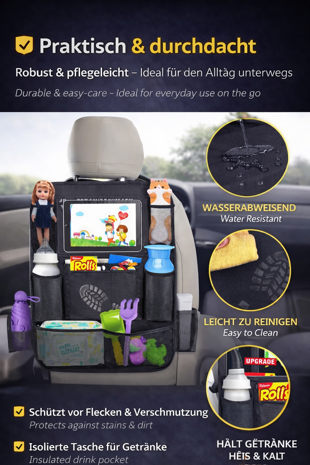 Praktisch & durchdacht – Der perfekte Auto Organizer für unterwegs